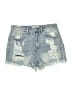 Almost Famous Blue Denim Shorts Size 9 - photo 1