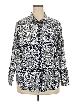 Lane Bryant 3/4 Sleeve Button Down Shirt