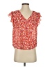 Molly Bracken Orange Short Sleeve Blouse Size S - photo 1