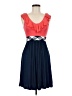 Soprano Color Block Blue Cocktail Dress Size M - photo 1