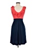 Soprano Color Block Blue Cocktail Dress Size M - photo 2