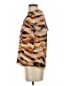 NANETTE Nanette Lepore 100% Polyester Animal Print Brown Short Sleeve Blouse Size S - photo 5