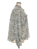 Investments 100% Polyester Animal Print Silver Long Sleeve Blouse Size 2X - photo 4
