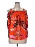 Natori Floral Orange Sleeveless Blouse Size 1X - photo 1