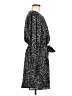 Evereve 100% Polyester Animal Print Black Tan Casual Dress Size M - photo 4