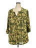 Emily Daniels Green 3/4 Sleeve Blouse Size 2X - photo 1