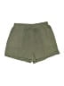 Shein 100% Polyester Solid Green Shorts Size 6 - photo 1