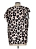 Unbranded 100% Polyester Animal Print Ivory Short Sleeve T-Shirt Size L - photo 2