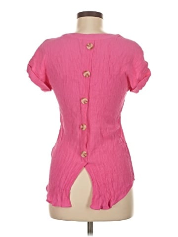 Blu Pepper Short Sleeve Blouse (view 2)