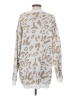 Vestidos Animal Print White Pullover Sweater Size S - photo 2
