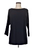 St. John Black 3/4 Sleeve Top Size M - photo 1