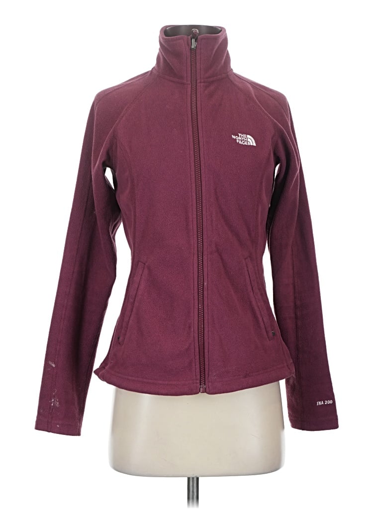Pre-owned The North Face Track Jacket In Burgundy