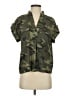 Banana Republic 100% Polyester Camo Green Short Sleeve Blouse Size S - photo 1