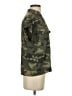 Banana Republic 100% Polyester Camo Green Short Sleeve Blouse Size S - photo 4