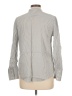 Ann Taylor 100% Viscose Gray Long Sleeve Blouse Size L - photo 2