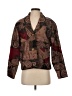 Coldwater Creek Paisley Brown Silk Blazer Size S - photo 1