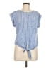 NYCC 100% Polyester Blue Short Sleeve Blouse Size M - photo 1