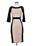 Unbranded Color Block Tan Cocktail Dress Size S (estimated) - photo 1
