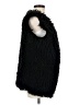Max Edition 100% Polyester Black Faux Fur Vest Size M - photo 4