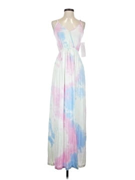 chinese dress ladies Mondo Scalloped Hem Maxi Dress Embroidered Oat main image 0