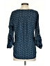 Collective Concepts 100% Polyester Polka Dots Blue 3/4 Sleeve Blouse Size S - photo 2