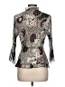 NY Collection 100% Polyester Gray 3/4 Sleeve Blouse Size L (petite) - photo 2