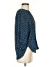 Collective Concepts 100% Polyester Polka Dots Blue 3/4 Sleeve Blouse Size S - photo 4