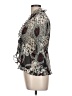 NY Collection 100% Polyester Gray 3/4 Sleeve Blouse Size L (petite) - photo 5