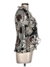 NY Collection 100% Polyester Gray 3/4 Sleeve Blouse Size L (petite) - photo 4