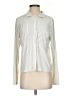 Modern Works Stripes Ivory Long Sleeve Blouse Size S - photo 1