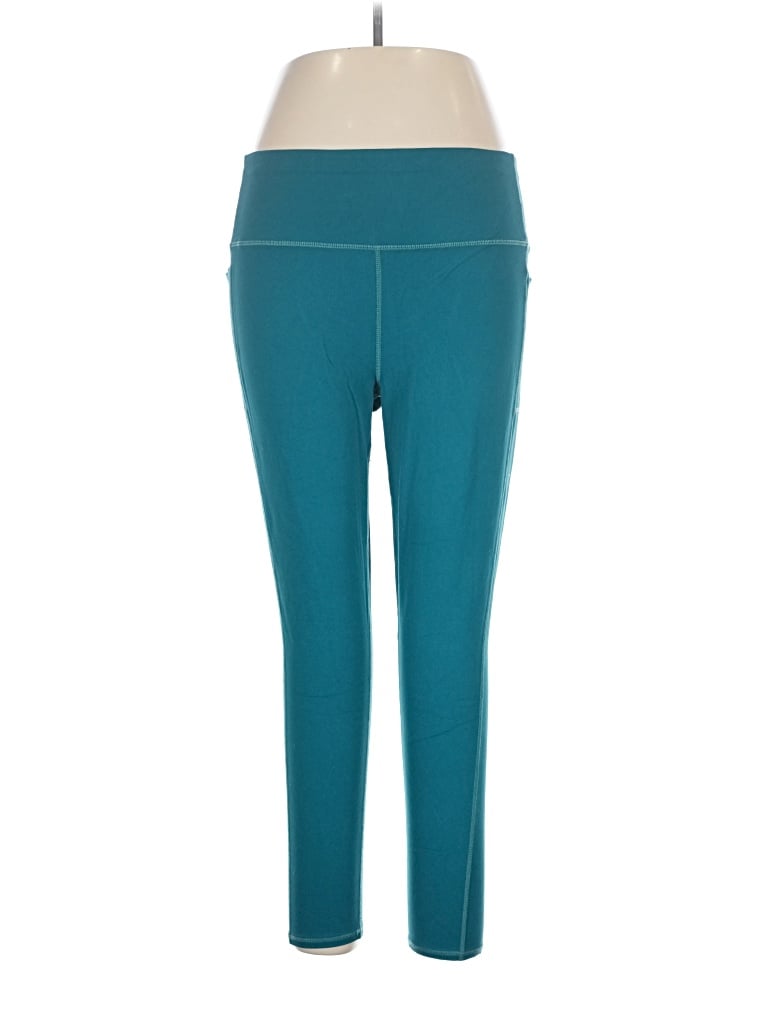 Pre-owned Skechers Active Pants In Teal