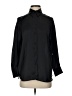 Zara Solid Black Long Sleeve Blouse Size XS - photo 1