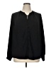Nine West 100% Polyester Black Long Sleeve Blouse Size XL - photo 1