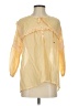 Kivari 100% Cotton Yellow 3/4 Sleeve Blouse Size S - photo 1