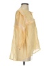 Kivari 100% Cotton Yellow 3/4 Sleeve Blouse Size S - photo 4