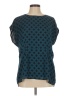 CAbi 100% Polyester Teal Short Sleeve Blouse Size M - photo 1