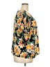 Ava & Viv 100% Polyester Floral Yellow 3/4 Sleeve Blouse Size 2X - photo 4