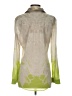Chico's Print Green Long Sleeve Blouse Size Sm (0) - photo 2