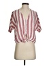 Rails Stripes Pink Red Short Sleeve Blouse Size S - photo 1