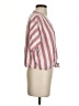 Rails Stripes Pink Red Short Sleeve Blouse Size S - photo 4