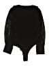 Lulus 100% Polyester Black Bodysuit Size L - photo 2