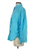 Gap 100% Linen Color Block Teal Long Sleeve Button-Down Shirt Size XS - photo 5
