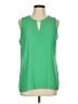 Violet & Claire 100% Polyester Green Sleeveless Blouse Size L - photo 1