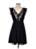 Express 100% Polyester Solid Black Cocktail Dress Size 2 - photo 2