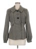 Kenar 100% Polyester Houndstooth Gray Jacket Size 8 - photo 1