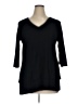 Vince Camuto Black 3/4 Sleeve T-Shirt Size 1X - photo 1