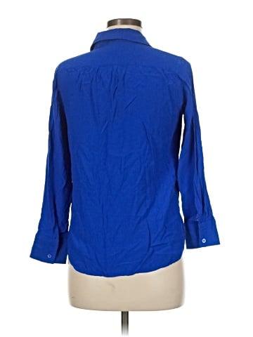Talbots 3/4 Sleeve Button-Down Shirt (view 2)