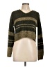 Sweater Project Stripes Green Pullover Sweater Size L - photo 1