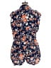 Sunny Girl Floral Blue Romper Size 2X - photo 2