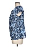 Fred David Blue Short Sleeve Blouse Size L - photo 5